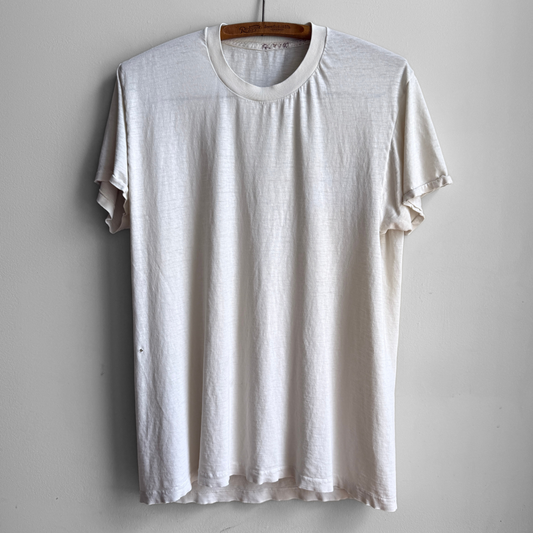 1980s Faded White Undershirt Tee