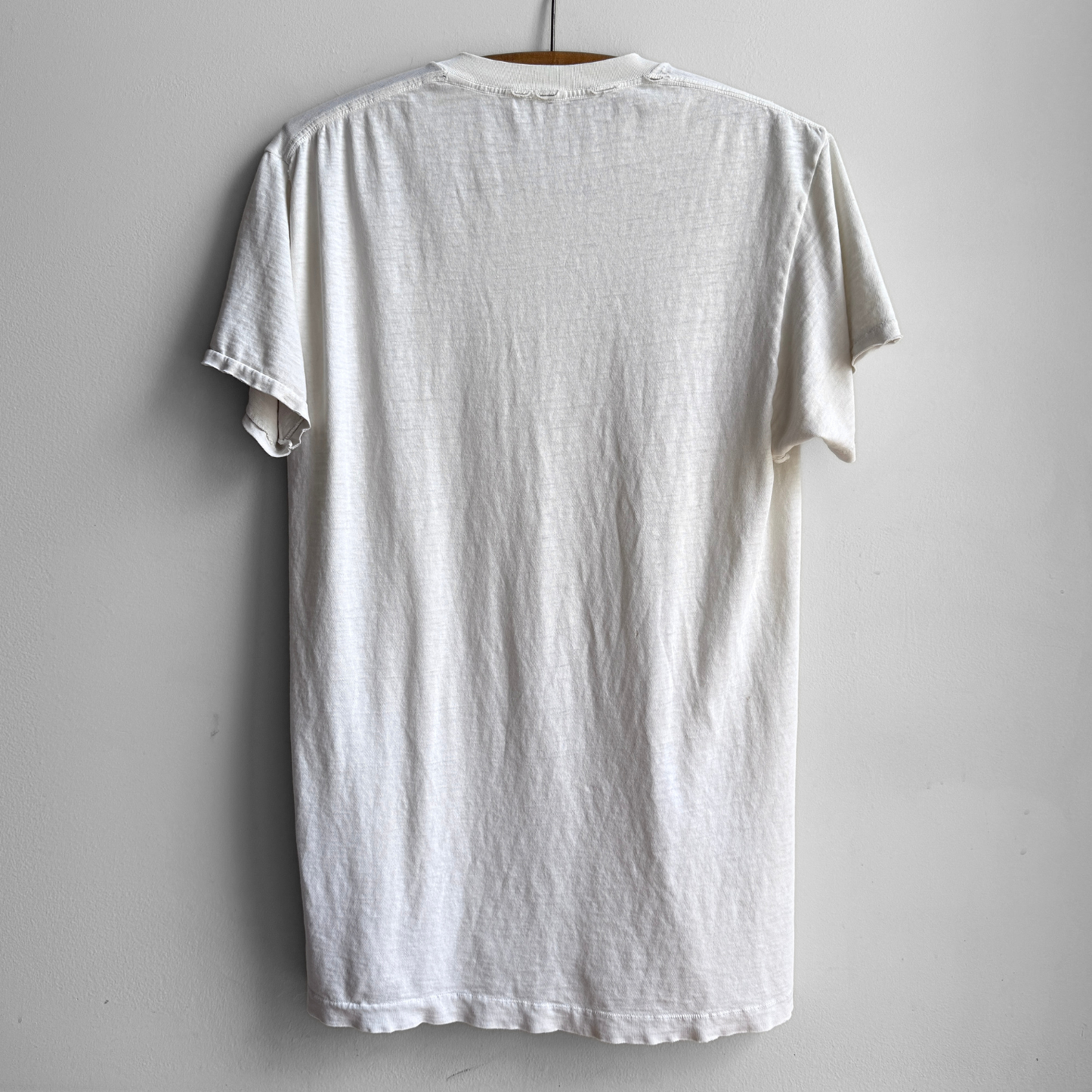 1980s Faded White Undershirt Tee