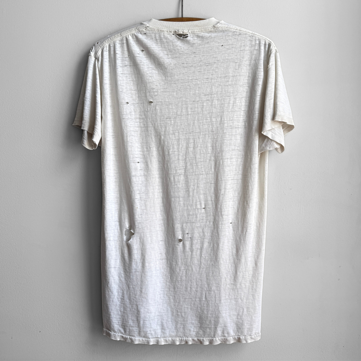 1980s Faded White Undershirt Tee