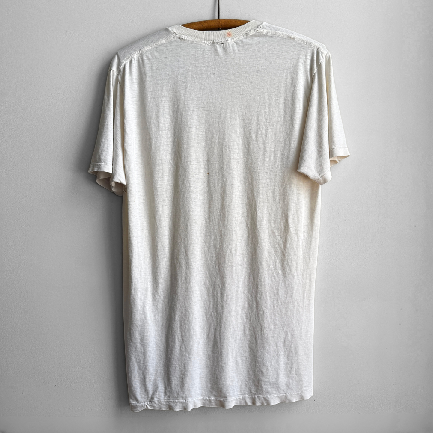 1980s Faded White Undershirt Tee