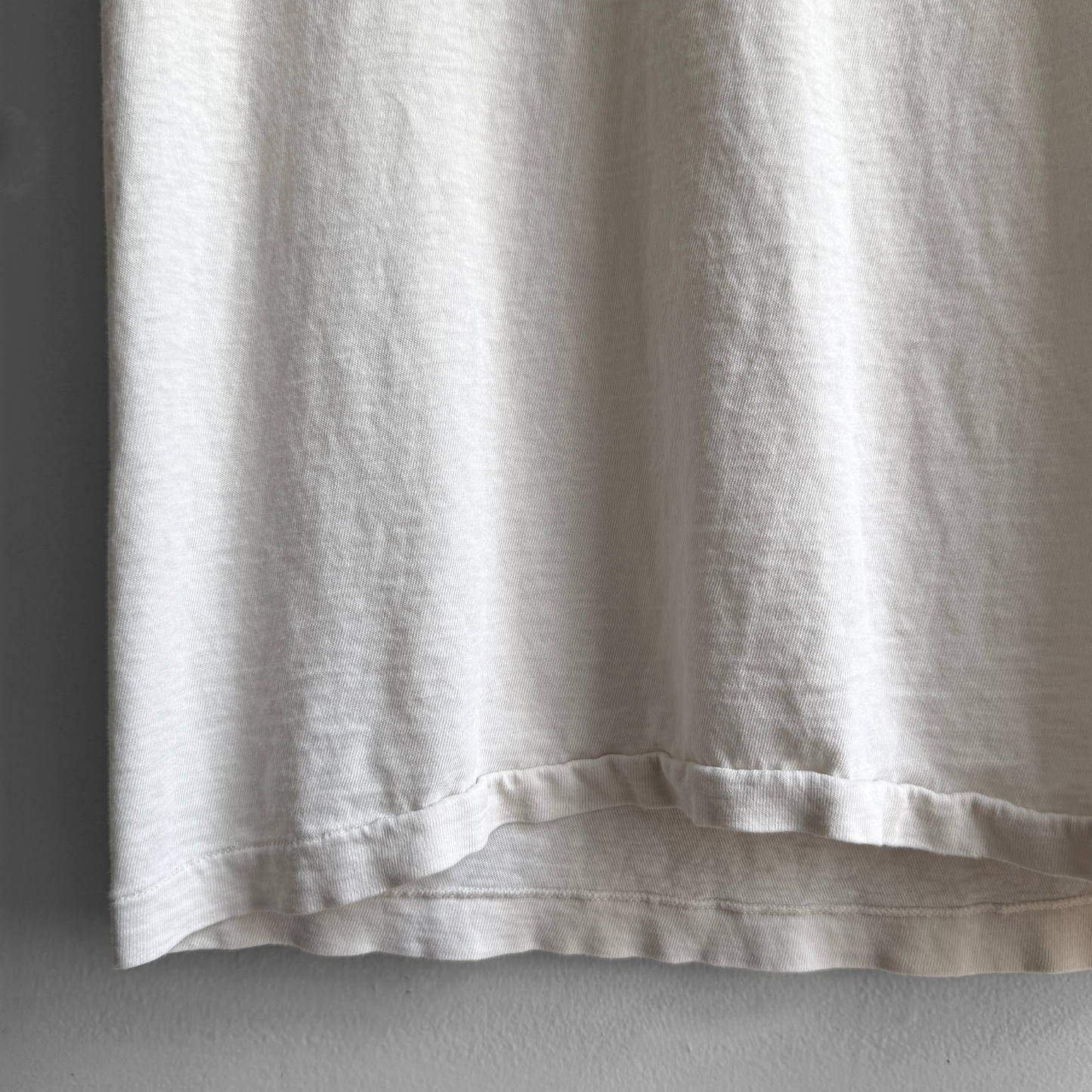 1980s Faded White Undershirt Tee