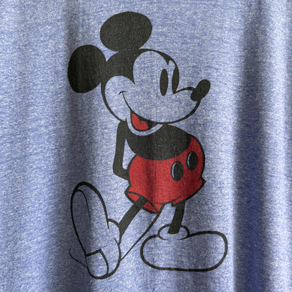 1980s Mickey Mouse Blue Ringer Tee