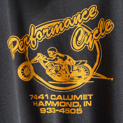 1980s Performance Cycle Distressed Hoodie