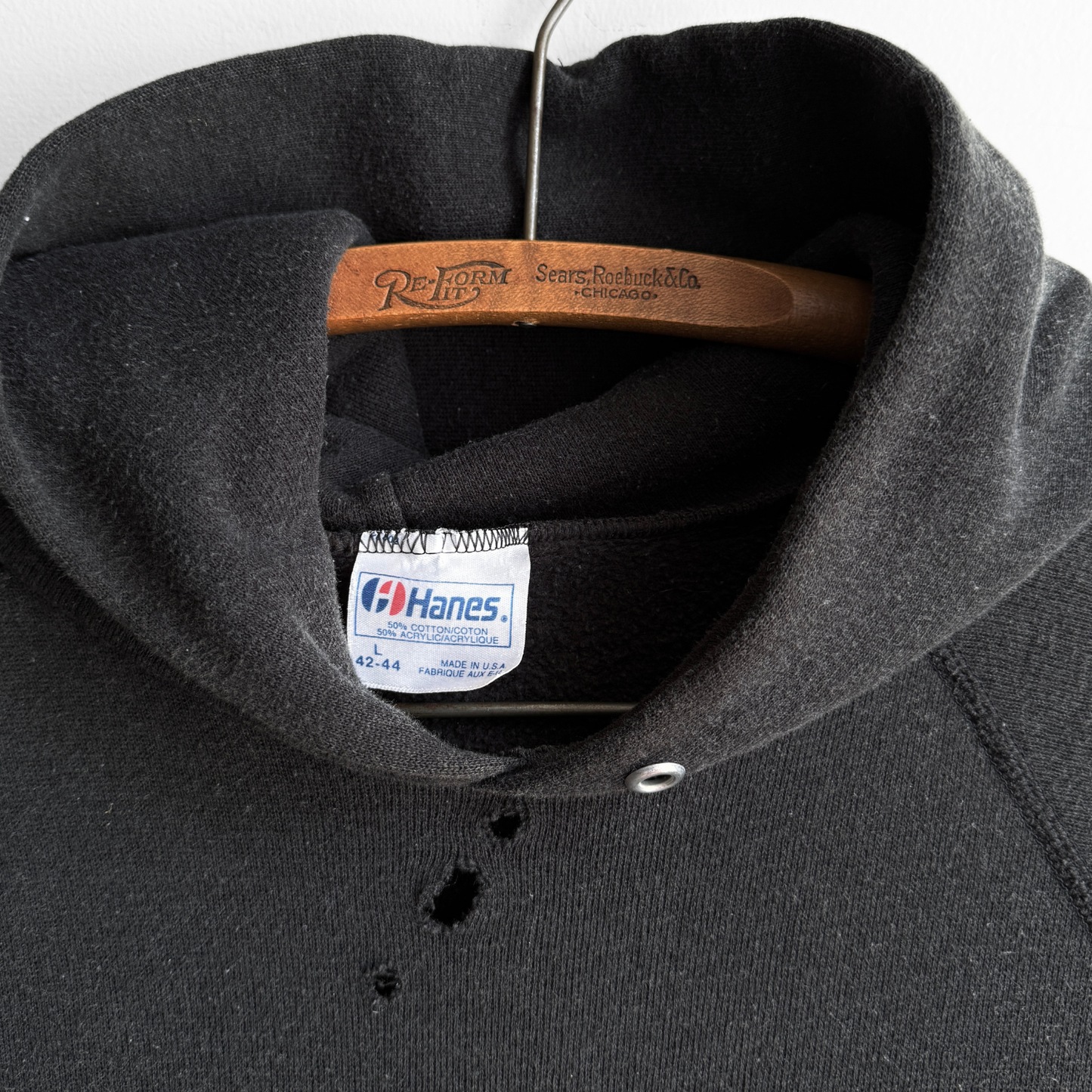 1980s Performance Cycle Distressed Hoodie