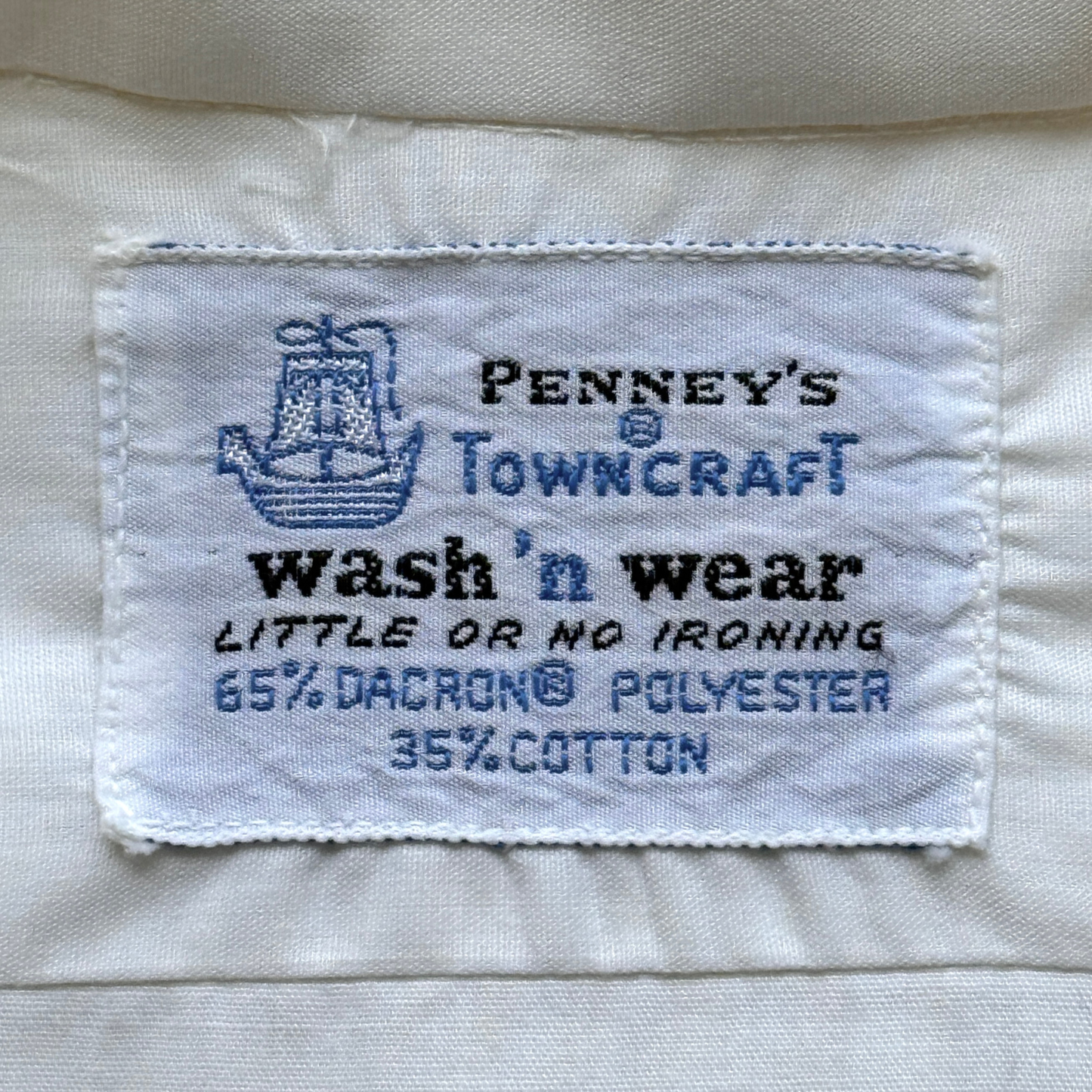 1960s Towncraft White Dress Shirt