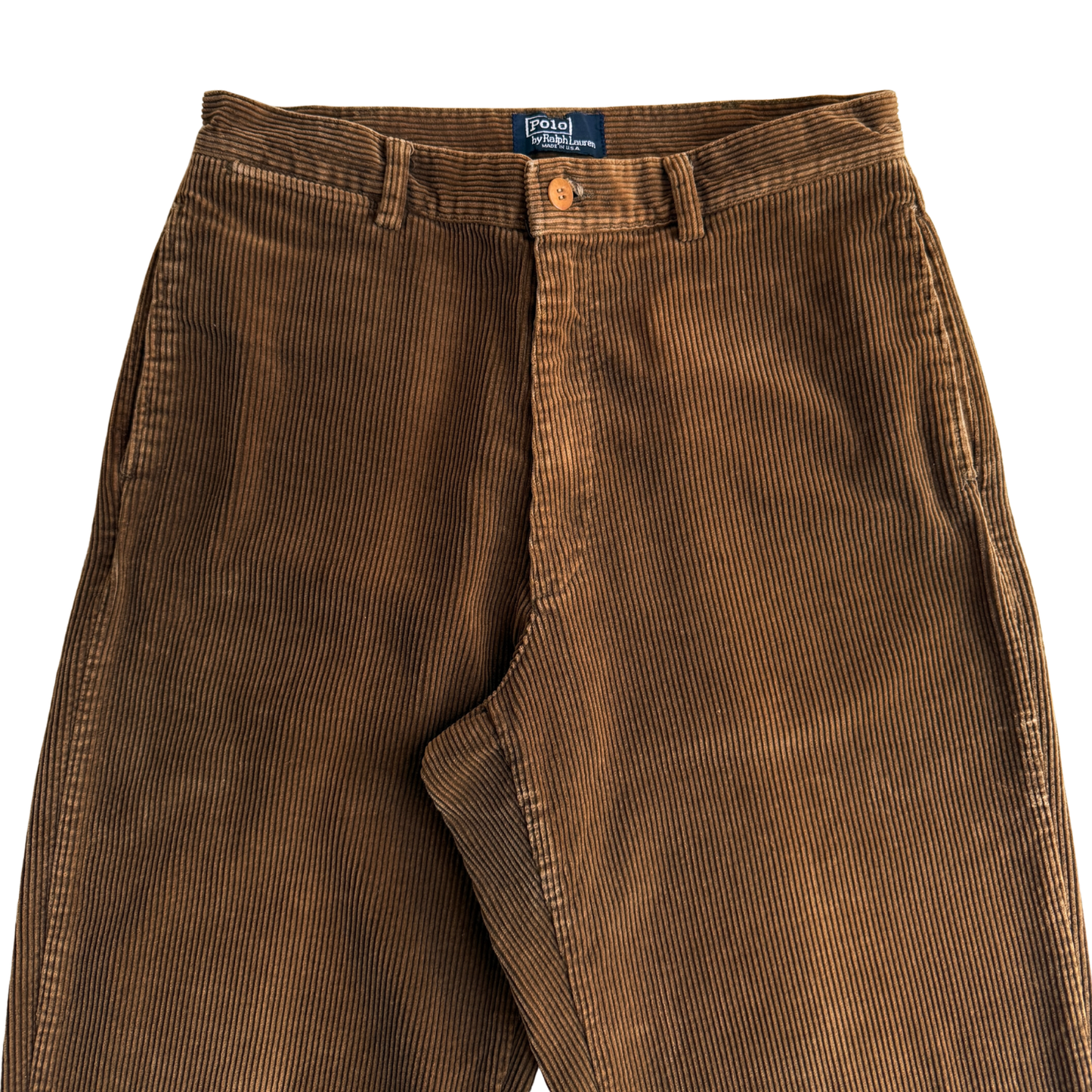 1990s Dark Brown Corduroy Chino Pants