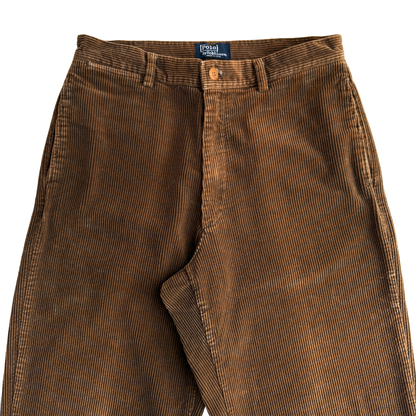 1990s Dark Brown Corduroy Chino Pants