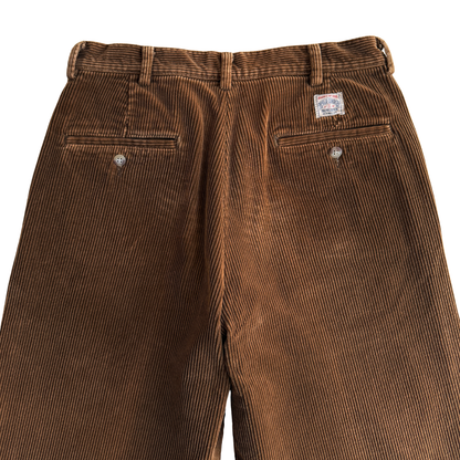 1990s Dark Brown Corduroy Chino Pants