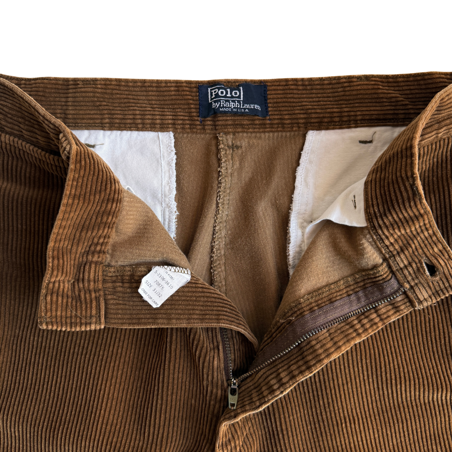 1990s Dark Brown Corduroy Chino Pants