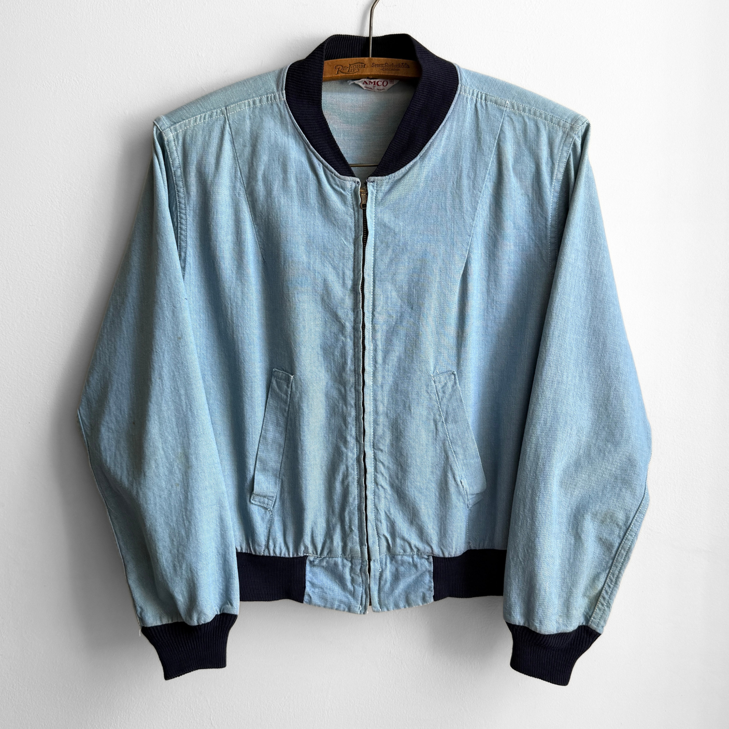 1960s Light Blue Bomber Jacket