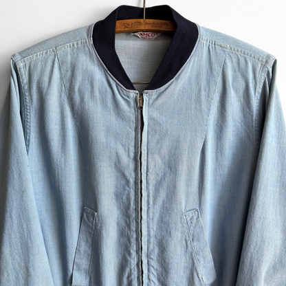 1960s Light Blue Bomber Jacket