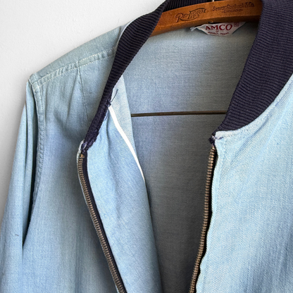 1960s Light Blue Bomber Jacket
