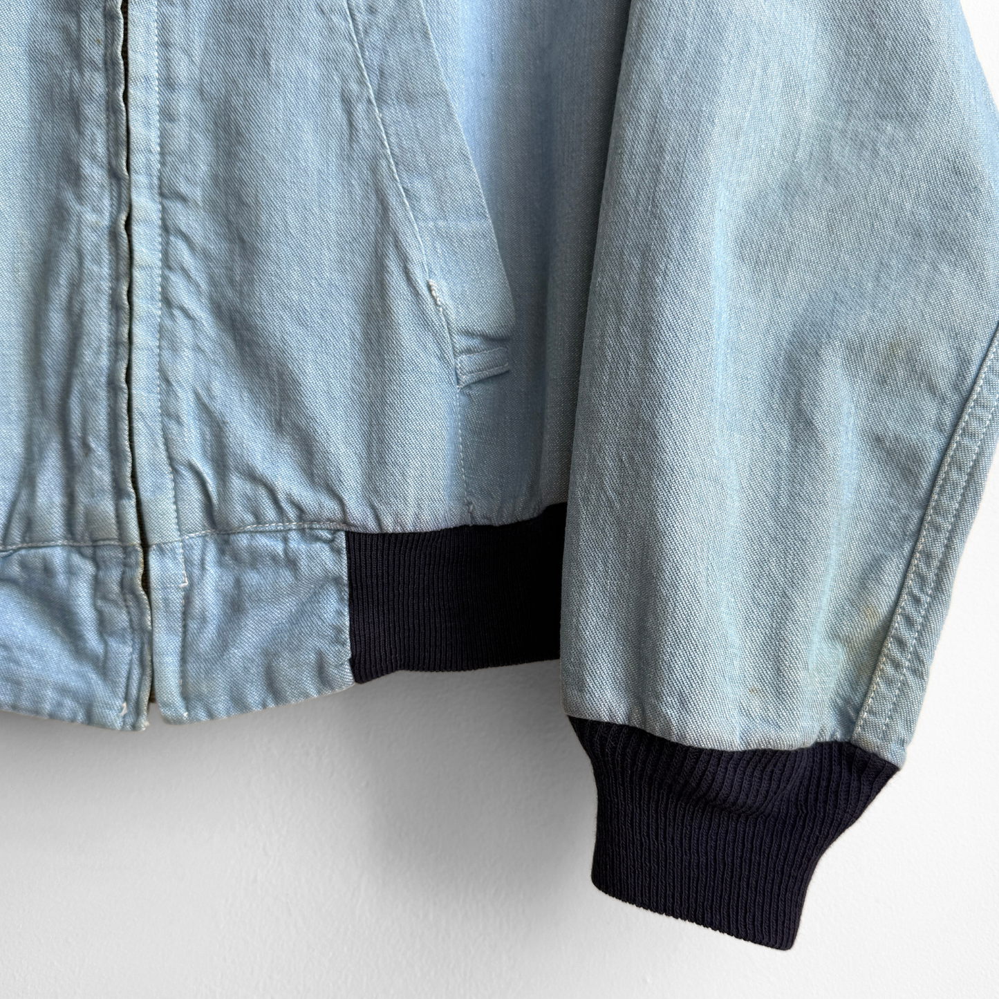 1960s Light Blue Bomber Jacket