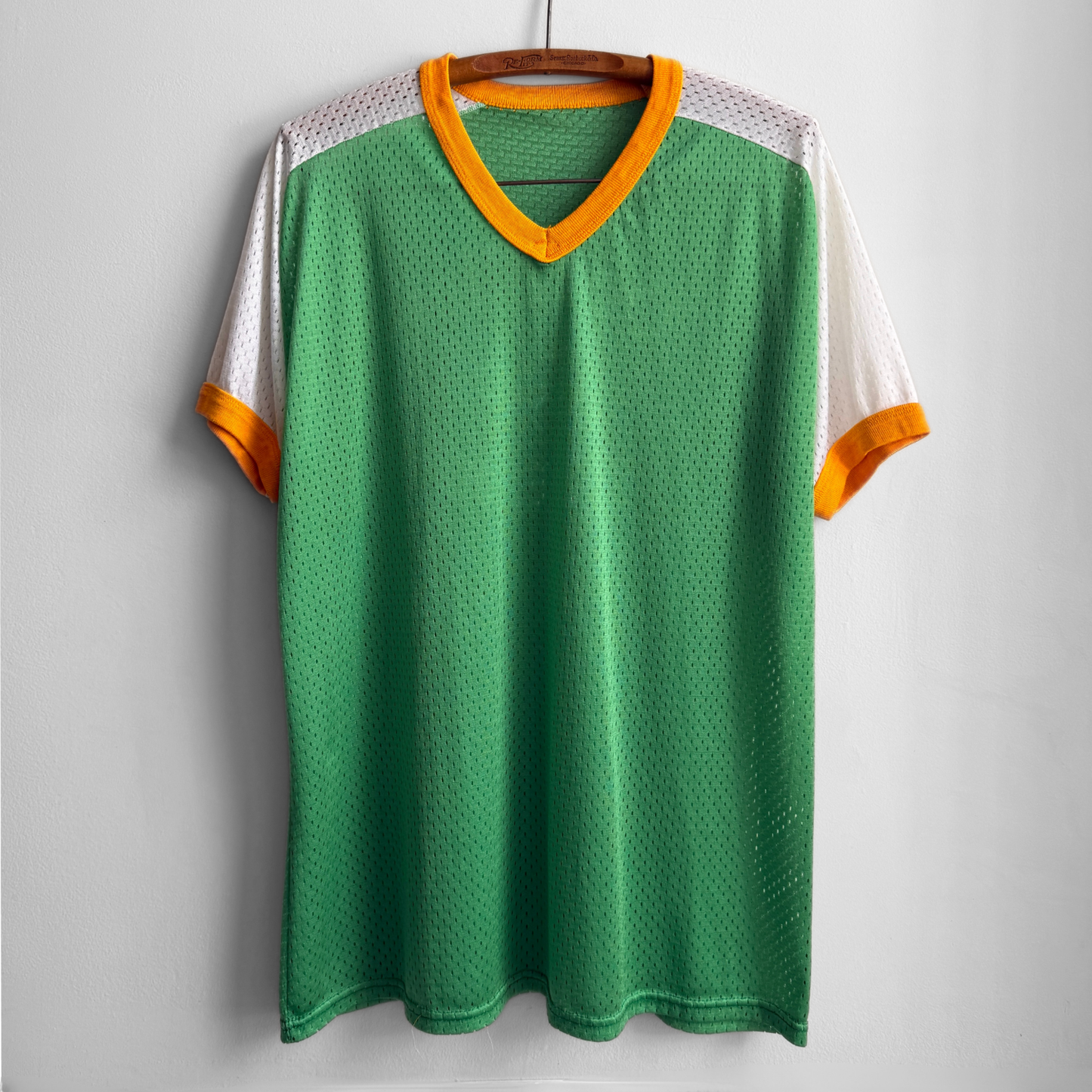 1970s Dorothy's Tap Green Mesh Jersey