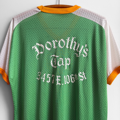 1970s Dorothy's Tap Green Mesh Jersey