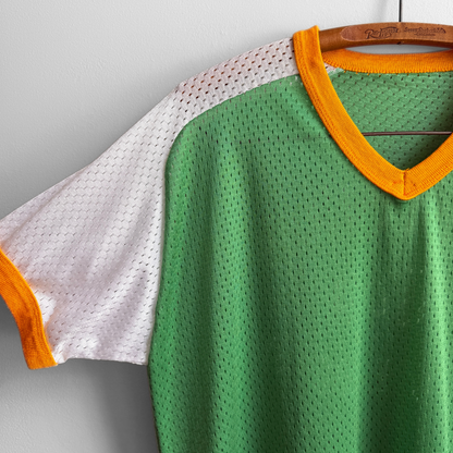 1970s Dorothy's Tap Green Mesh Jersey