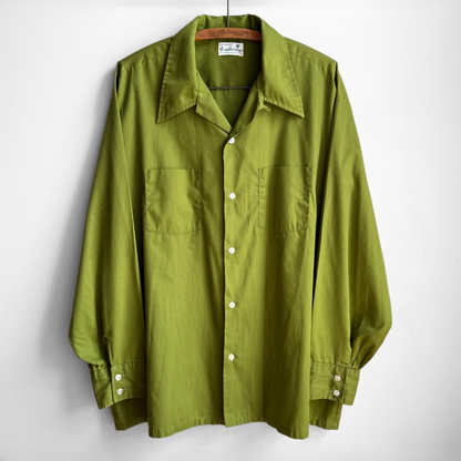 1960s Mod Green Sport Shirt