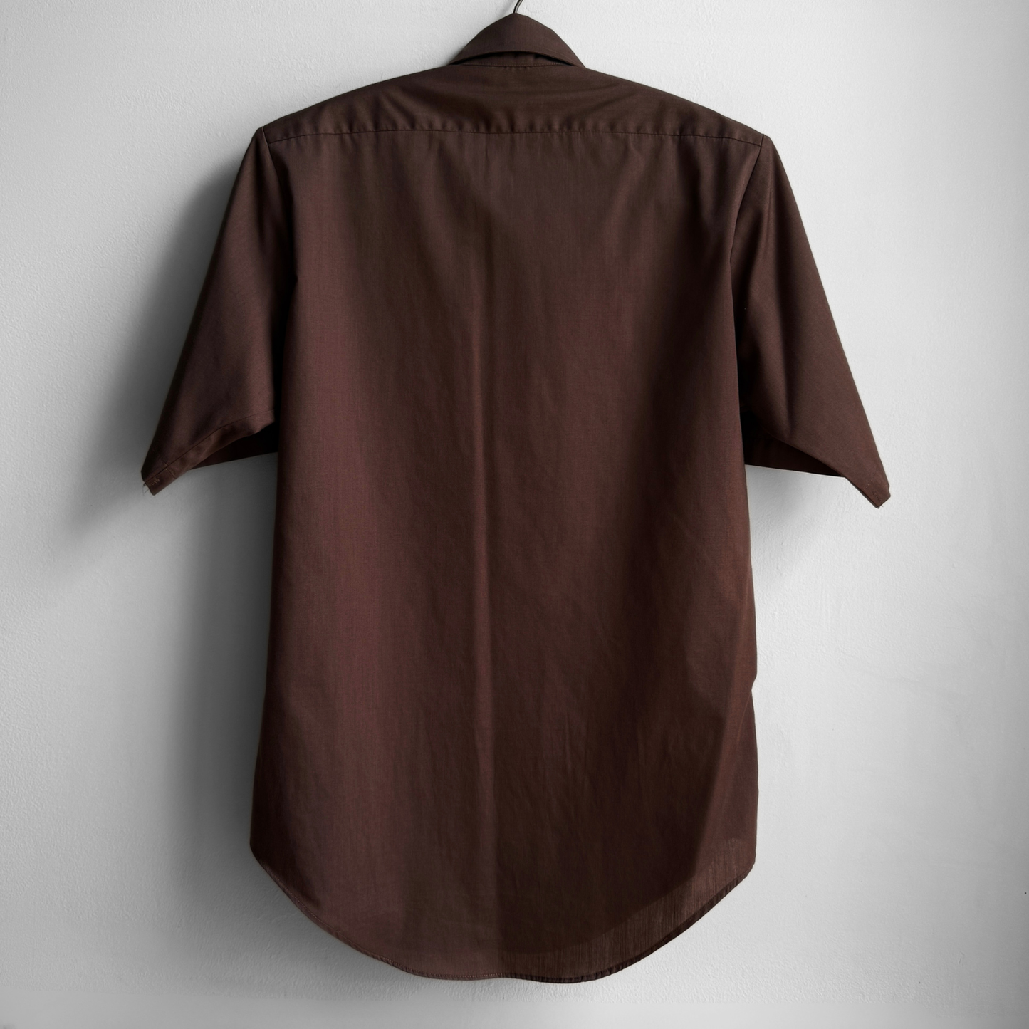 1970s Dark Brown Dress Shirt