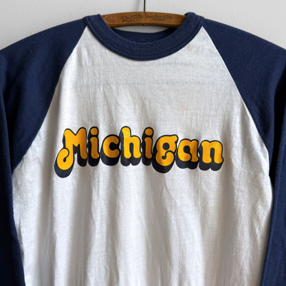 1970s University of Michigan Raglan Tee