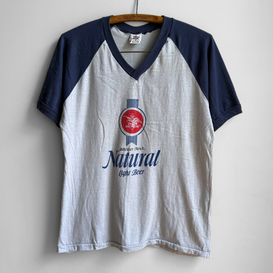 1980s Anheuser Busch Natural Light Beer Tee
