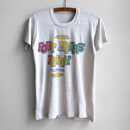 1970s Fort Myers Beach Florida Rainbow Tee