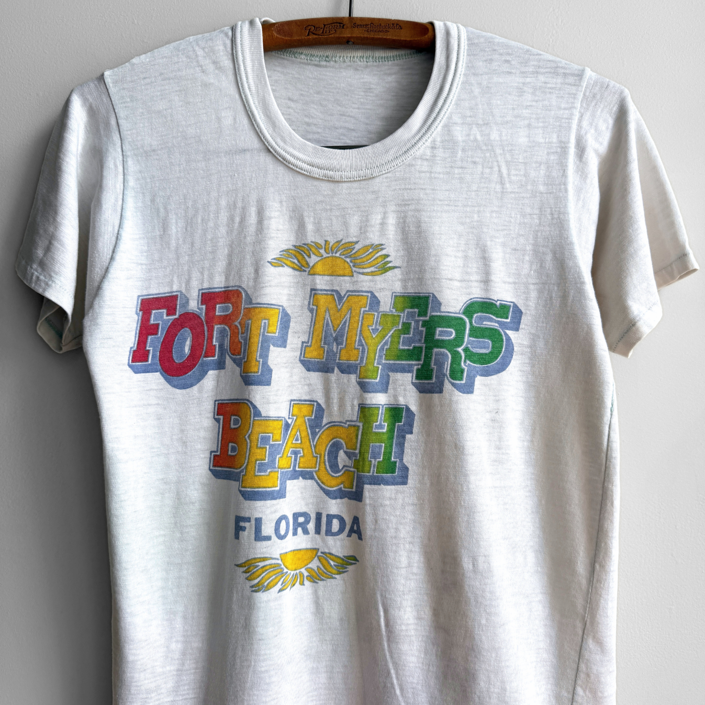 1970s Fort Myers Beach Florida Rainbow Tee