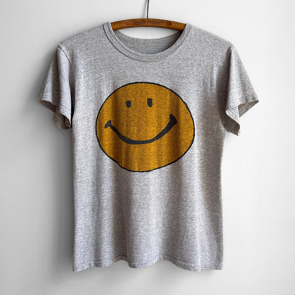 1960s Smiley Face Grey Tee