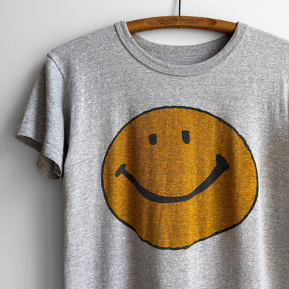 1960s Smiley Face Grey Tee