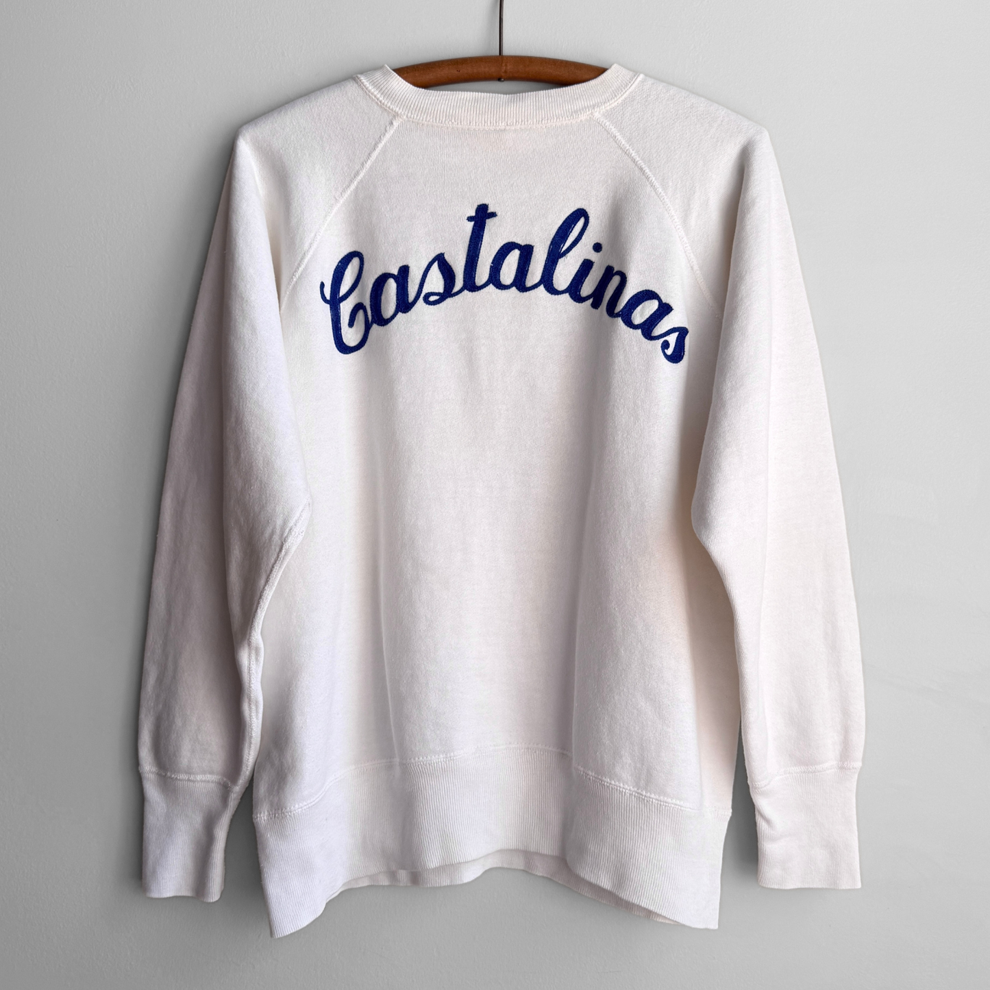 1960s Castalinas Chainstitch White Sweatshirt