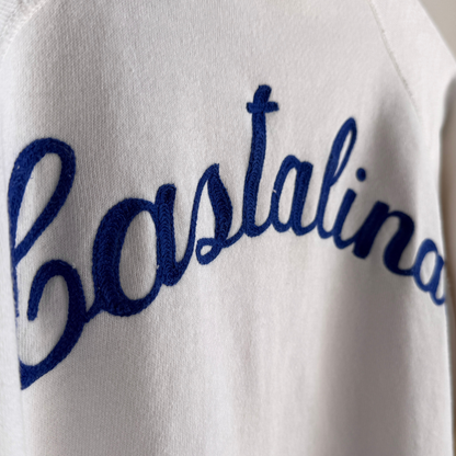 1960s Castalinas Chainstitch White Sweatshirt