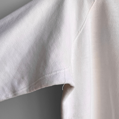 1960s Castalinas Chainstitch White Sweatshirt