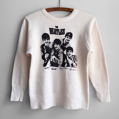 1960s The Beatles Nems Enterprise White Sweatshirt