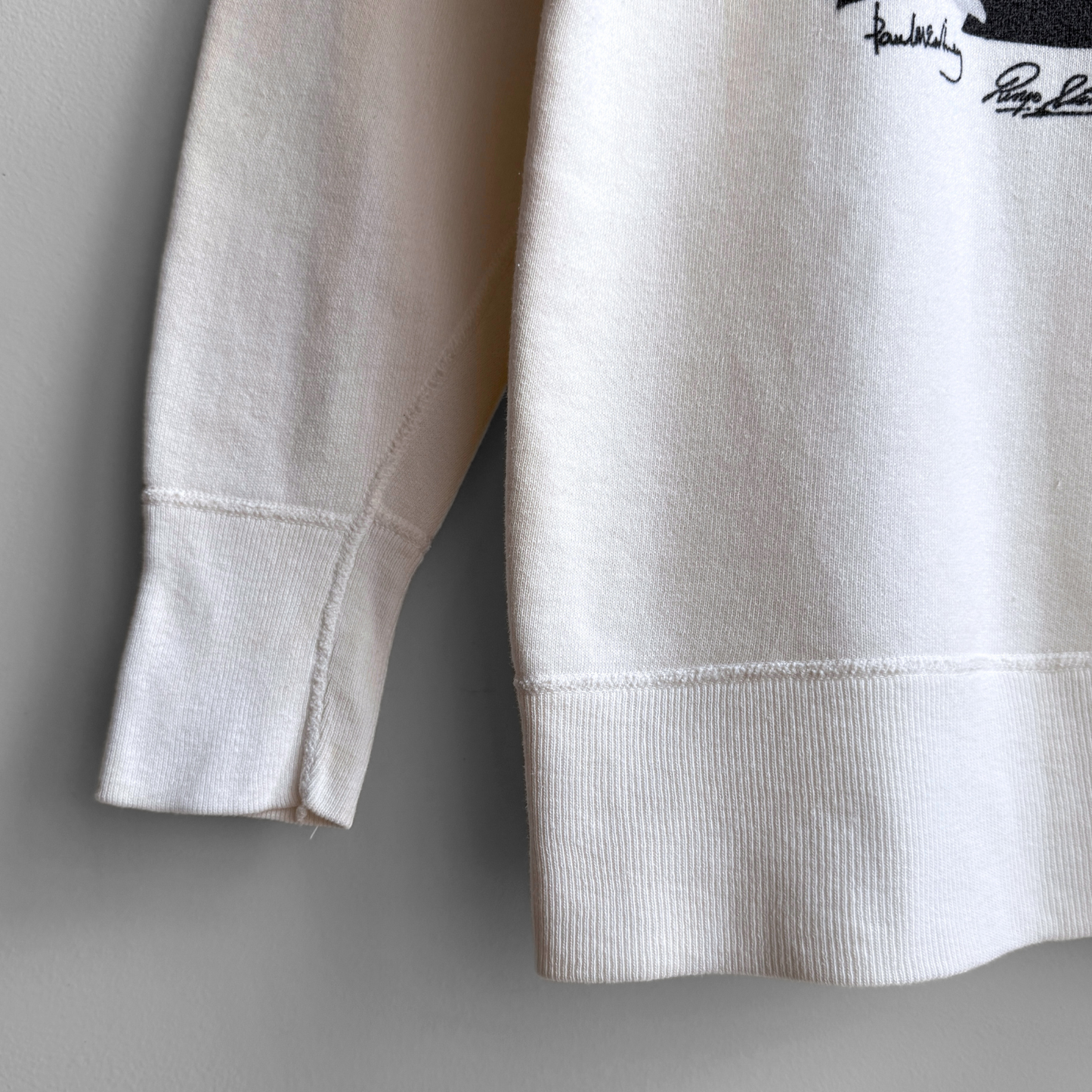 1960s The Beatles Nems Enterprise White Sweatshirt