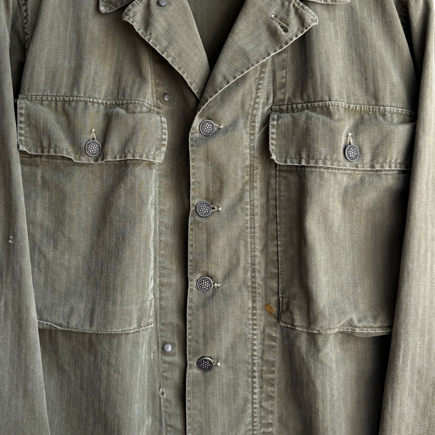 1940s U.S. Army M43 Herringbone Twill Jacket