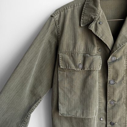 1940s U.S. Army M43 Herringbone Twill Jacket