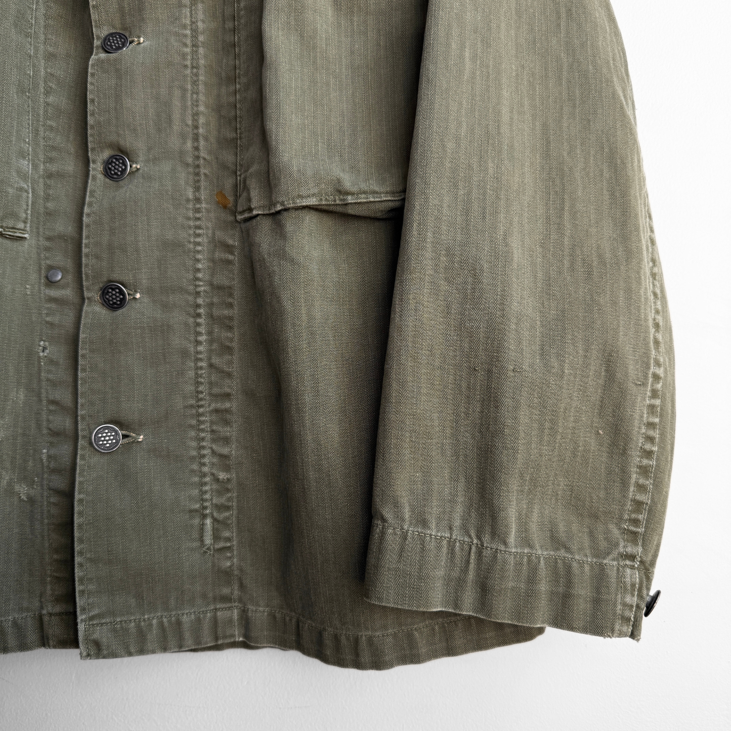 1940s U.S. Army M43 Herringbone Twill Jacket