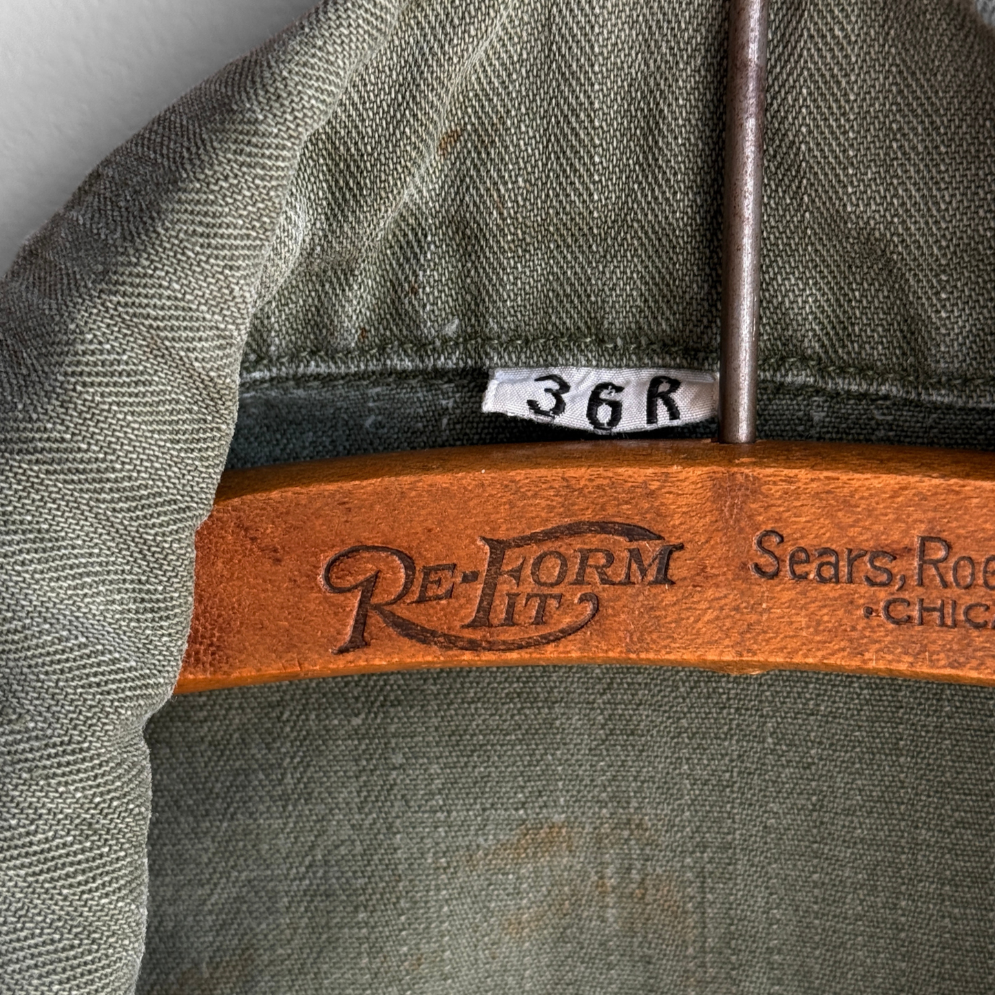 1940s U.S. Army M43 Herringbone Twill Jacket