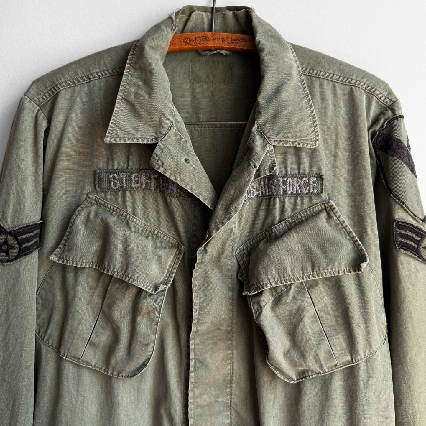 1960s U.S. Air Force OG 107 Slant Pocket Jacket