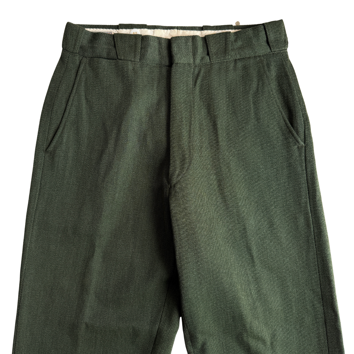 1950s Dark Green Whipcord Uniform Pants (28)