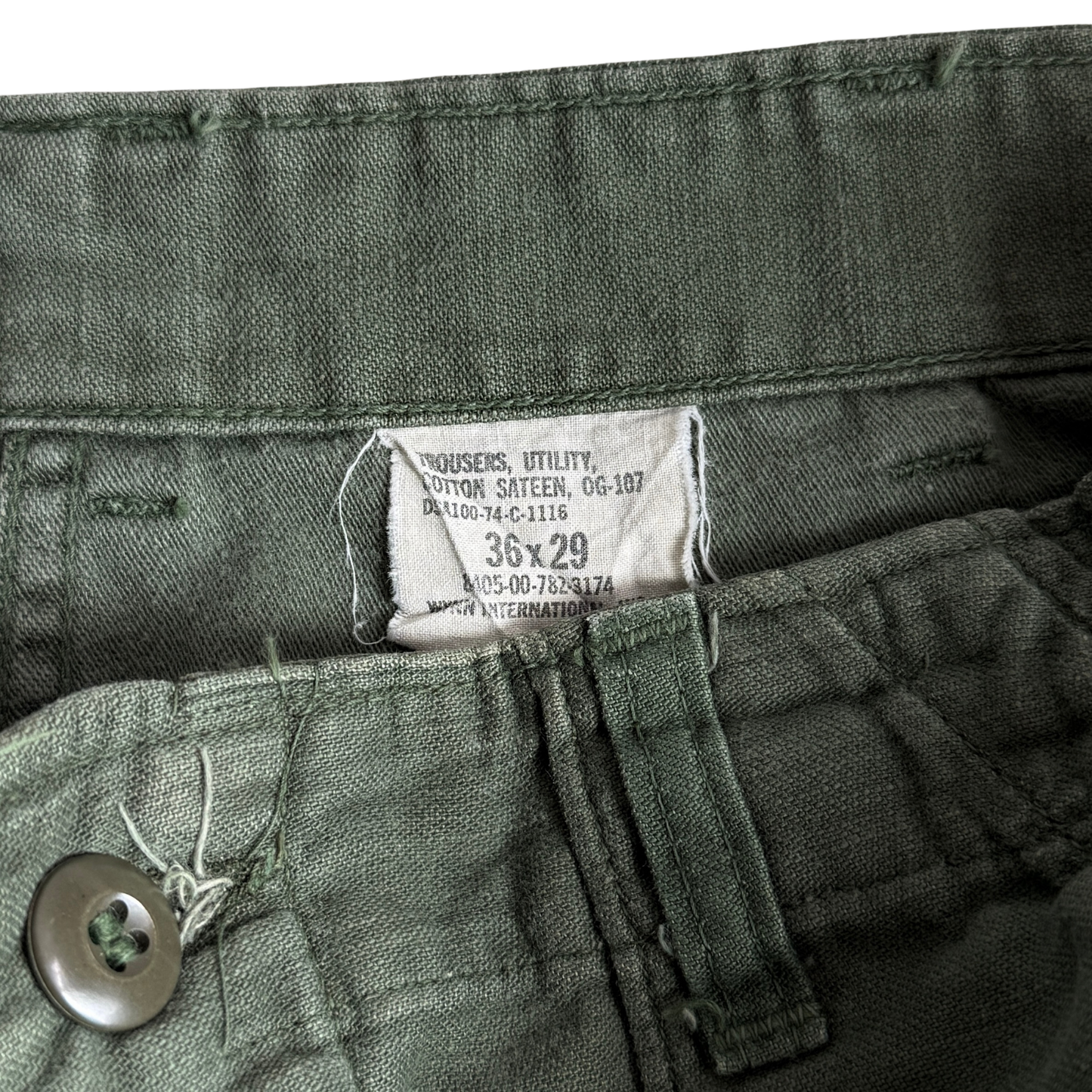 1970s U.S. Army OG 107 Fatigue Pants (33)
