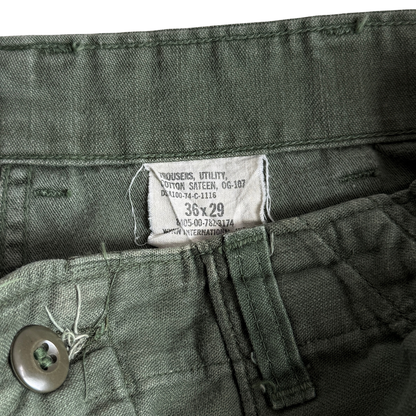 1970s U.S. Army OG 107 Fatigue Pants (33)