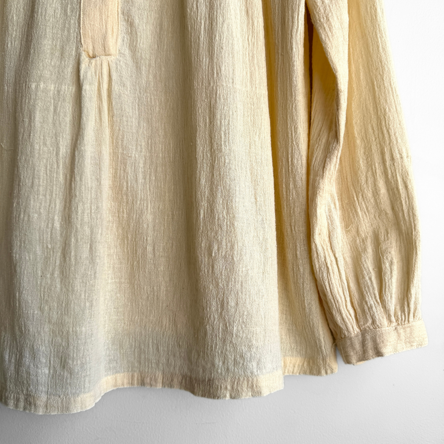 1970s Cream Pintuck Blouse Shirt