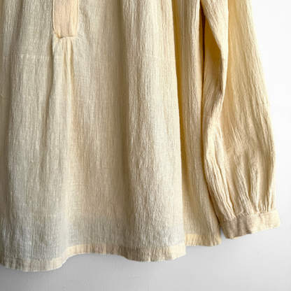 1970s Cream Pintuck Blouse Shirt