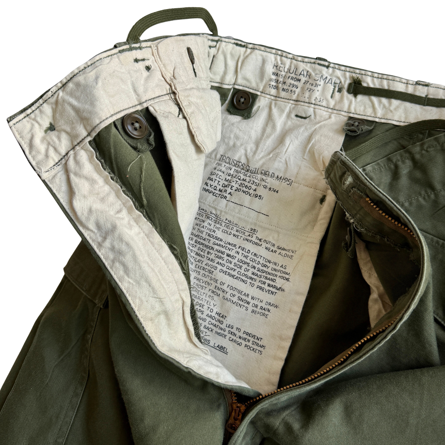 1950s U.S. Army M-1951 Converted Cargo Shorts