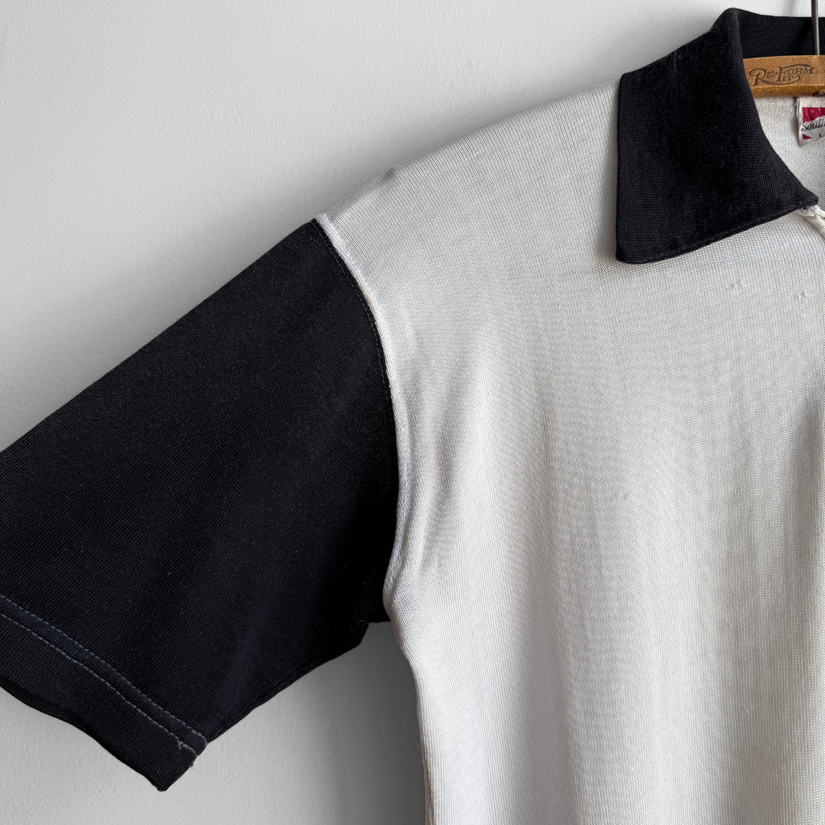 1950s Joint Warehouse Black & White Basketball Uniform Set