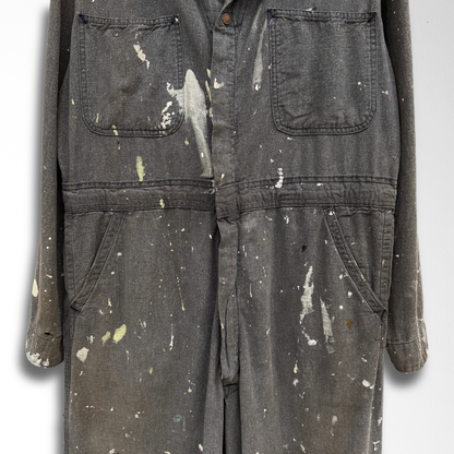 1950s Salt & Pepper Stone Cutter Coveralls