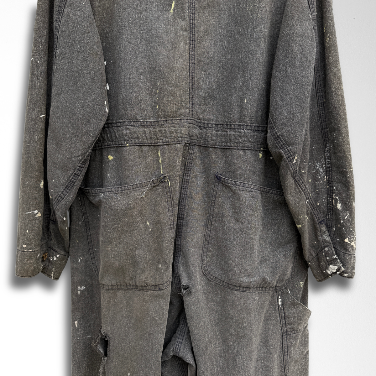 1950s Salt & Pepper Stone Cutter Coveralls