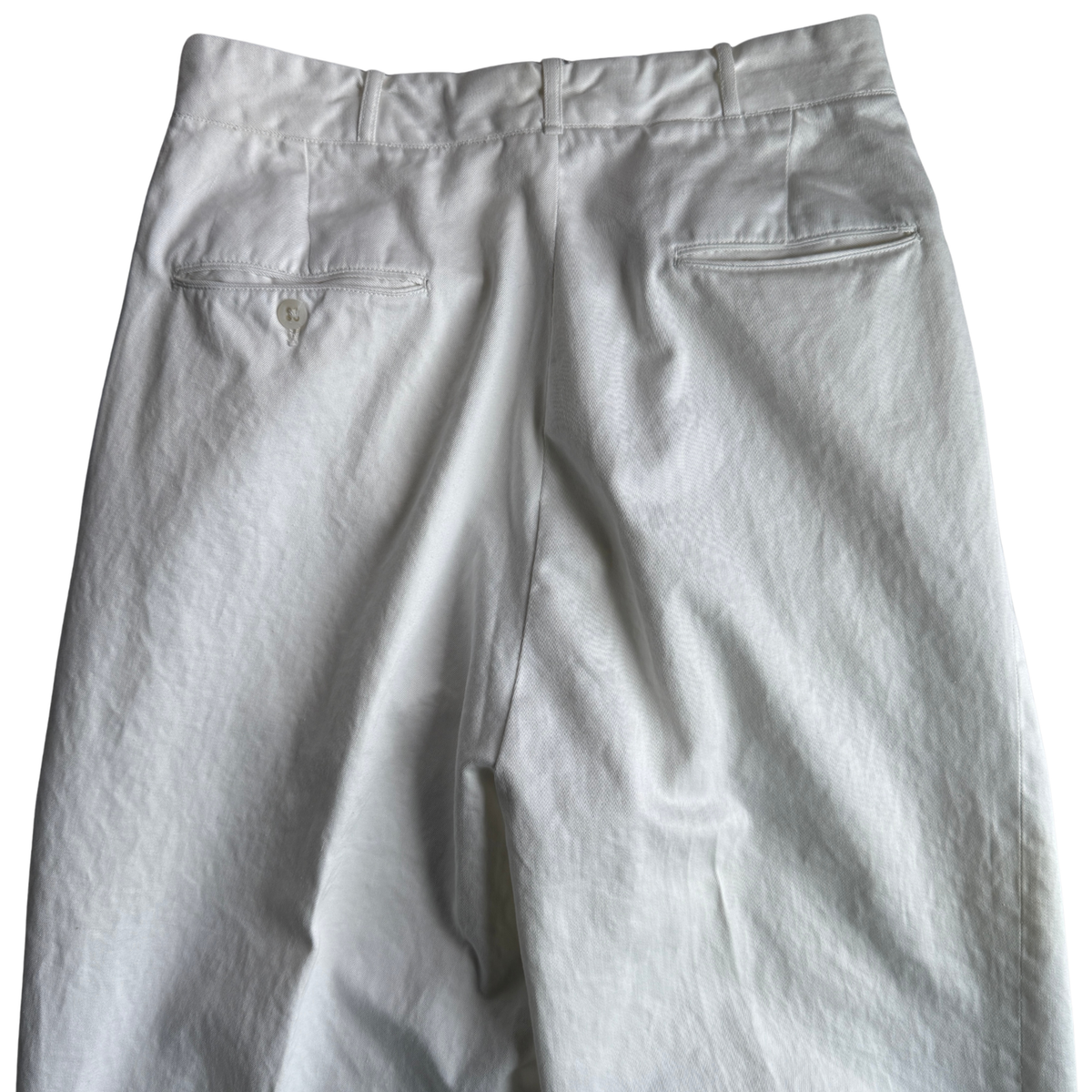 1940s U.S. Navy White Twill Officer Uniform Pants (28)