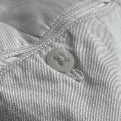 1940s U.S. Navy White Twill Officer Uniform Pants (28)
