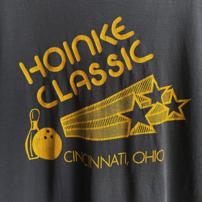 1980s Hoinke Classic Bowling Faded Black Tee